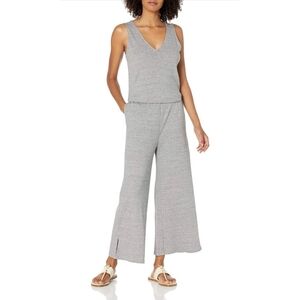 Daily Ritual Women's Light Gray Sleeveless Jumpsuit Medium